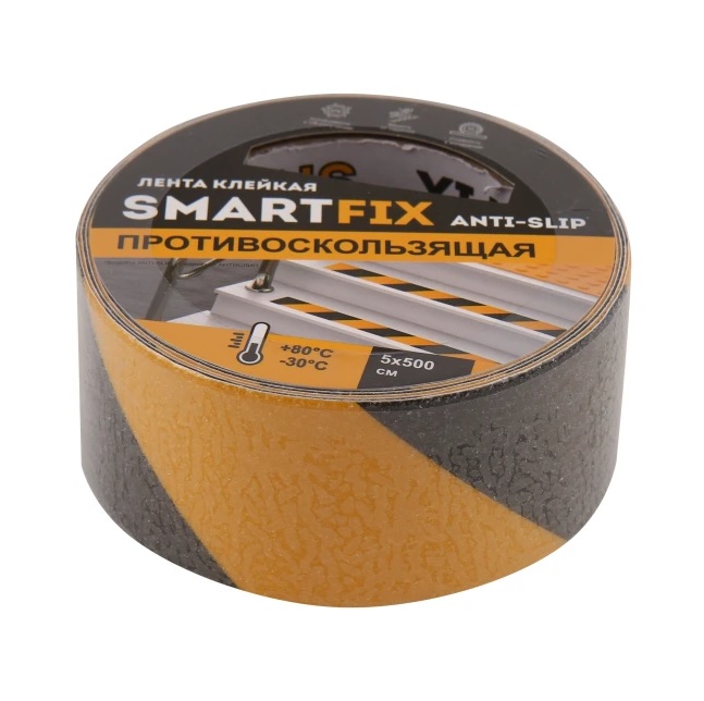 картинка Лента 5ммх50см SmartFIX Fiber черная от магазина АСЯ