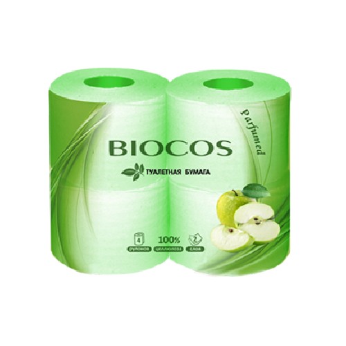 картинка Туалетная бумага BioCos, 2 слоя, 4 рулона в ассортименте от магазина АСЯ