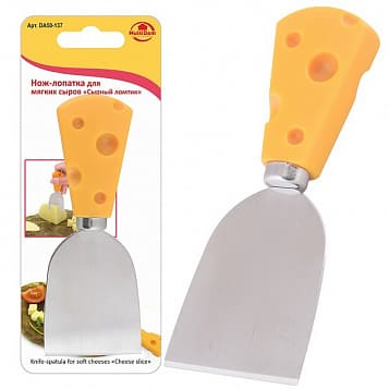 картинка Нож-лопатка 12,5х3,5 см для мягких сыров Сырный ломтик, DA50-137 от магазина АСЯ