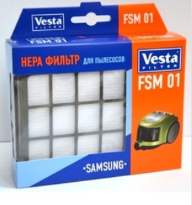 картинка HEPA фильтр Vesta filter FSM01 для пылесосов Samsung, 1 шт. от магазина АСЯ