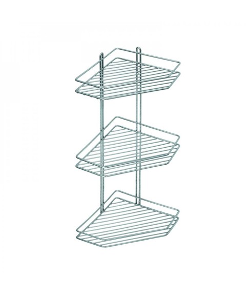 картинка  Полка 3-уровневая угловая  для ванной АЕ-672 хром от магазина АСЯ