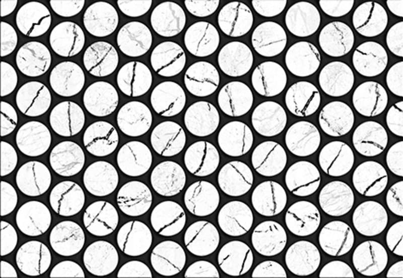 картинка Плитка настенная Помпеи 7 ПОМ7Т1, 40х27,5см, круги белые от магазина АСЯ