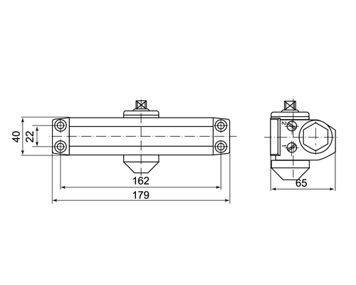 картинка Доводчик дверной 10-25 кг Palladium 1025 D от магазина АСЯ